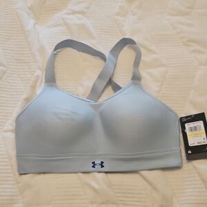 Under Armour Sky Blue Cross-Back Bra